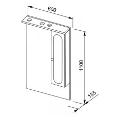 Зеркало-шкаф Aquanet Марсель 60