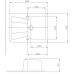 Мойка Акватон Монца арт. 1A716032MC270, терракотовая, 50*68*17,5 см