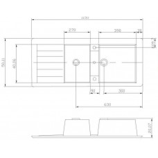 Мойка Акватон Торина арт. 1A712032TR210, графит