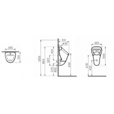 Писсуар Vitra Arkitekt арт. 6201B003-0199