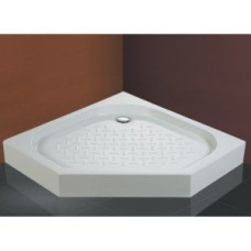 Поддон литой Cezares TRAY-S-P-90-13-W, белый, с сифоном в комплекте