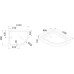 Поддон акриловый Cezares TRAY-A-RH-120/80-550-15-W без сифона