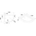 Поддон акриловый Cezares TRAY-A-RH-100/80-550-15-W без сифона