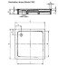 Поддон душевой Kaldewei Superplan Mod 390-2 арт. 4469.3500.0001 anti-slip, 90*90*h12 cм