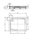 Поддон душевой Kaldewei Superplan мод. 406-2 арт. 4306.3500.0001 anti-slip, 120*90*h12 cм