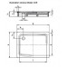 Поддон душевой Kaldewei Superplan мод. 405-2 арт. 4305.350001 anti-slip, 90*110*h12 cм