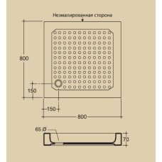 Поддон душевой Migliore ML.PDQ-28.370.BI, 80*80 см