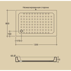 Поддон душевой Migliore ML.PDR-28.060.BI, 120*80 см