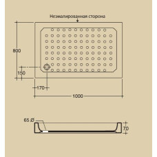 Поддон душевой Migliore ML.PDR-28.270.BI, 100*80 см