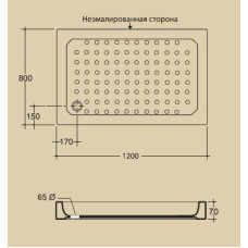 Поддон душевой Migliore ML.PDR-28.280.BI, 120*80 см