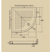 Поддон душевой Migliore ML.PDA-28.400.BI, 90*90 см