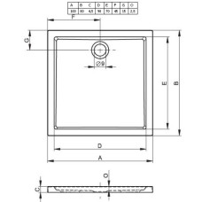 Акриловый душевой поддон Riho Zurich 272 100x80 белый DA7200500000000