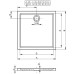 Акриловый душевой поддон Riho Zurich 272 100x80 белый DA7200500000000