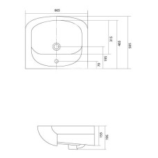 Раковина Акватон Акваполо-6533 1WH110162 65 см