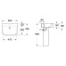 Раковина BelBagno Alpina (Алпина) BB10100L, 56*45,5*85 см