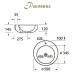 Раковина накладная BelBagno Aria (Ария) BB1053LW 500х500х145