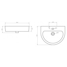 Раковина BelBagno Marino BB105L