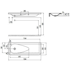 Раковина мебельная Creavit Damla TP120(TP120.00000)