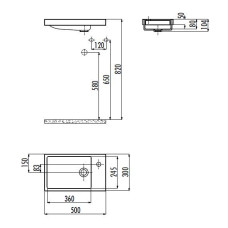 Раковина мебельная Creavit Elmas TP026(TP026.00000)