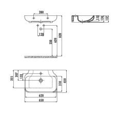Раковина Creavit Free FE065(FE065.00000), накладная, 65*45 см