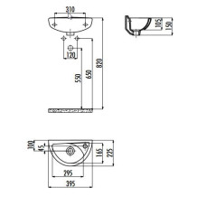 Раковина мебельная Creavit TP040(TP040.00000)