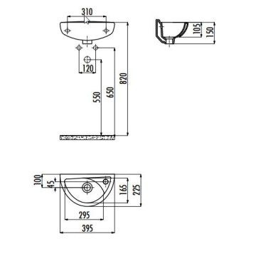 Раковина мебельная Creavit TP040(TP040.00000)