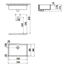 Раковина мебельная Creavit TP730(TP730.00000)