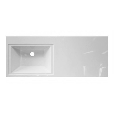Раковина Эстет Даллас 1-0023, искуственный камень, левая, 120,2*48,2 см