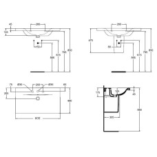 Раковина Ideal Standard Connect E812901 60 см