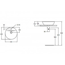 Раковина Ideal Standard Connect Sphere E804001