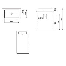 Раковина-чаша Laufen Living Square 8.1143.4.000.112.1