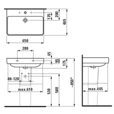 Раковина Laufen Pro S 8.1096.4.000.104.1
