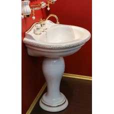 Раковина-тюльпан Migliore Milady ML.MLD-25.762D2/PL декор Platino