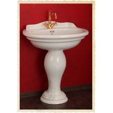 Раковина-тюльпан Migliore Milady ML.MLD-25.762D2/PL декор Platino