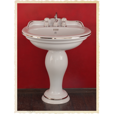Раковина-тюльпан Migliore Milady ML.MLD-25.742DD2/PL декор Platino