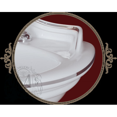 Раковина-тюльпан Migliore Milady ML.MLD-25.742DD1 декор Dorato