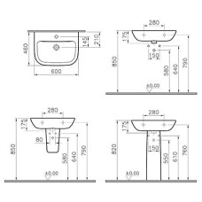 Раковина Vitra S 20 5503B003-0001