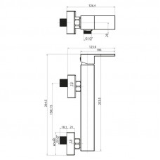 Смеситель для душа BelBagno Magna MAG-ESDM-CRM