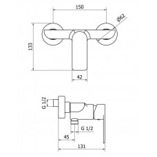 Смеситель для душа Cezares Furore FURORE-DM-01-Cr