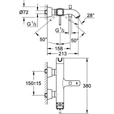 Смеситель GROHE Grandera 23317000, хром