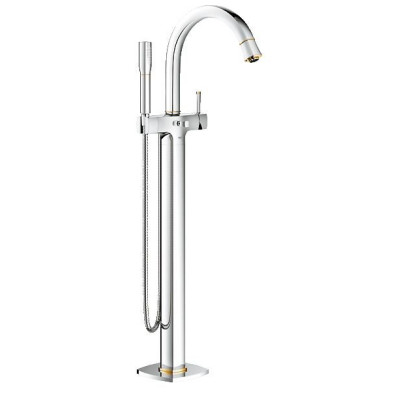 Смеситель Grohe Grandera 23318IG0 для ванны, напольный, хром/золото