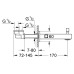 Излив Grohe Eurocube 13304000 для ванны, 17 см
