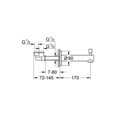 Излив Grohe Concetto New 13281 001 для ванны/душа