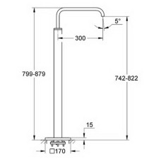 Излив Grohe Allure 13218000 для ванны