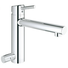 Смеситель Grohe Concetto New 31209001 для кухонной мойки, со средним изливом, с запорным вентилем