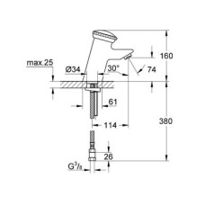 Смеситель Grohe Contromix Public 36109000 для раковины