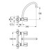 Смеситель Grohe Costa L 31191 001 настенный для кухни