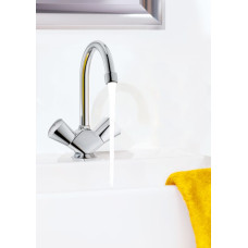 Смеситель Grohe Costa S 21338 001 для раковины с поворотным изливом, г/п и цепочкой