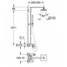 Душевая система Grohe Eurocube 23147001 для душа