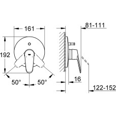 Смеситель Grohe Eurodisc Cosmopolitan 19549002 для душа